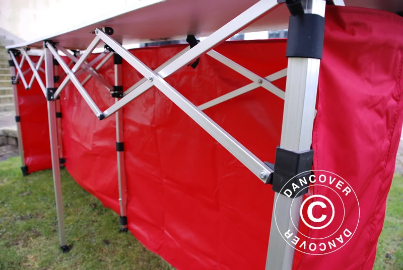 Panneau Latéral Pour Le Comptoir FleXtents PRO, 3m, Rouge 2 Panneau Latéral Pour Le Comptoir FleXtents PRO, 3m, Rouge – Image 2