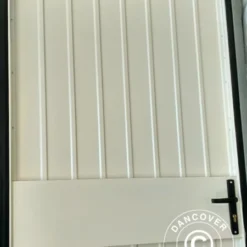 Porte En Métal Pour Hangar De Stockage Industriel Alu, 0,9x2m, Blanc -Promos Jardin Natif Magasin ac132000 07