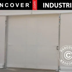 Porte Coulissante Pour Hangar De Stockage Alu, 4,70 M, PVC, Blanc