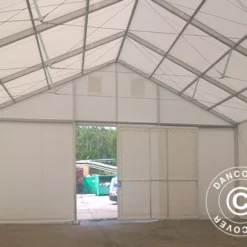 Porte Coulissante Pour Hangar De Stockage Alu, 4,70 M, PVC, Blanc -Promos Jardin Natif Magasin ac132010 01