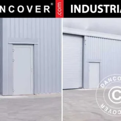 Porte Métallique Pour Hangar De Stockage Industriel Steel, 0,9x2m, Gris