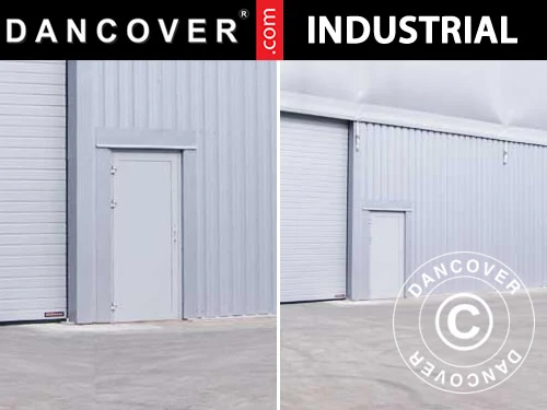 Porte Métallique Pour Hangar De Stockage Industriel Steel, 0,9x2m, Gris 1 Porte Métallique Pour Hangar De Stockage Industriel Steel, 0,9x2m, Gris