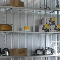 Système D’étagères Pour Conteneur Rigel, 1x0,42m, Argent, 3 Pcs.