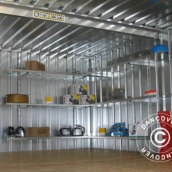 Système D’étagères Pour Conteneur Rigel, 1x0,42m, Argent, 3 Pcs. -Promos Jardin Natif Magasin ac154000 02