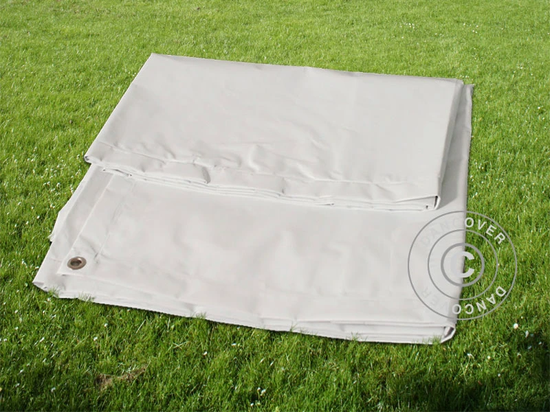 Bâche/Couverture De Sol 5,5x8,5m PVC, Gris 2 Bâche/Couverture De Sol 5,5x8,5m PVC, Gris – Image 2