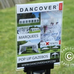 Porte-affiche A4 Pour Poteau De Files D'attente Rétractable Avec Courroie, Transparent