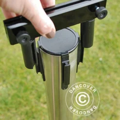 Porte-affiche A4 Pour Poteau De Files D'attente Rétractable Avec Courroie, Transparent -Promos Jardin Natif Magasin ev100430 05