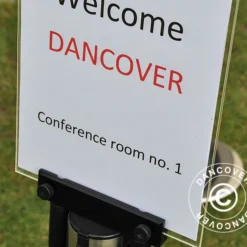 Porte-affiche A4 Pour Poteau De Files D'attente Rétractable Avec Courroie, Transparent -Promos Jardin Natif Magasin ev100430 07