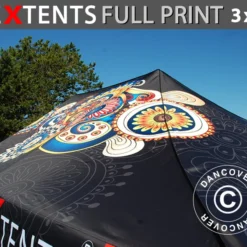 Toile De Toit Imprimée Avec Cantonnière Pour Tente Pliante FleXtents® PRO 3x4,5m