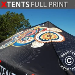 Toile De Toit Imprimée Avec Cantonnière Pour Tente Pliante FleXtents® PRO 4x6m
