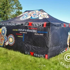 Mur Latéral Imprimé 6m Pour FleXtents PRO 4x6m -Promos Jardin Natif Magasin ev103350 009