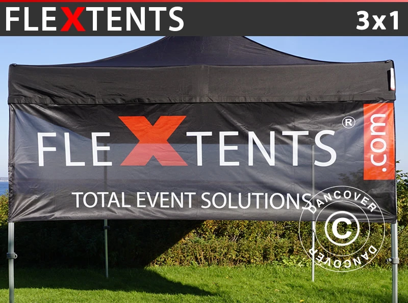 Bannière Pliante Avec Impression FleXtents®, 3x1m 1 Bannière Pliante Avec Impression FleXtents®, 3x1m