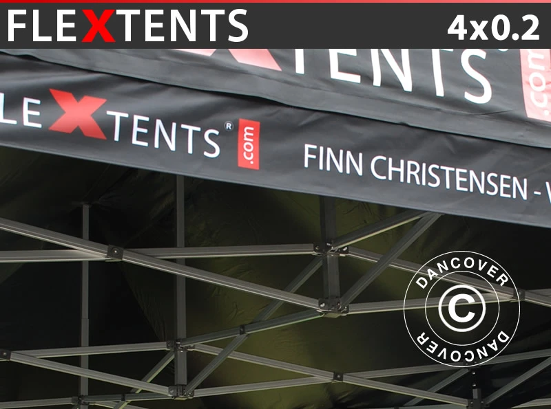 Bannière Pliante Avec Impression FleXtents®, 4x0, 2m 1 Bannière Pliante Avec Impression FleXtents®, 4x0, 2m