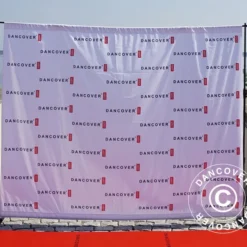 Support De Toile De Fond Avec Impression Numérique, 300x240cm, Noir