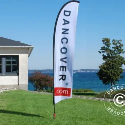 Drapeau Publicitaire, Forme De Plume, Grand