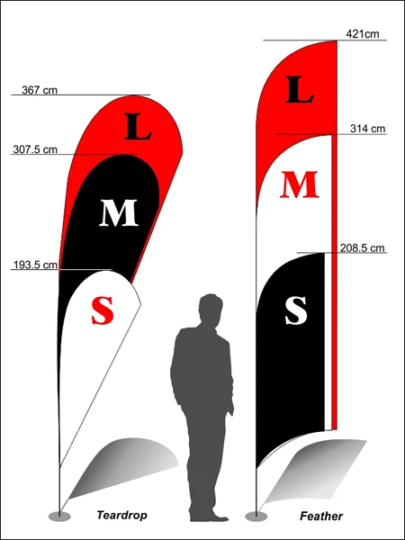 Drapeau Publicitaire, Forme De Plume, Grand 17 Drapeau Publicitaire, Forme De Plume, Grand – Image 17