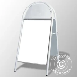 Stop-trottoir, 58x122cm, Blanc