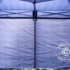 Tente Pliante FleXtents PRO 3x3m Bleu Foncé, Avec 4 Cotés -Promos Jardin Natif Magasin ft04005 025