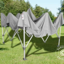 Tente Pliante FleXtents PRO 3x3m Gris -Promos Jardin Natif Magasin ft04048 63