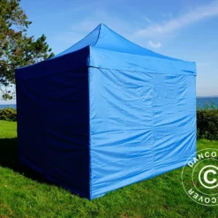 Tente Pliante FleXtents PRO 3x3m Bleu, Avec 4 Cotés 16 Tente Pliante FleXtents PRO 3x3m Bleu, Avec 4 Cotés -Promos Jardin Natif Magasin ft04051 011