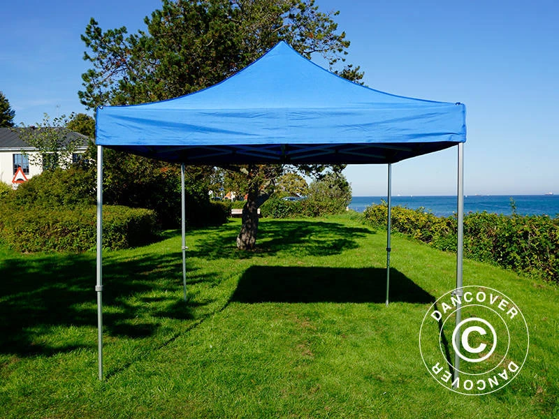 Tente Pliante FleXtents PRO 3x3m Bleu, Avec 4 Cotés 5 Tente Pliante FleXtents PRO 3x3m Bleu, Avec 4 Cotés – Image 5