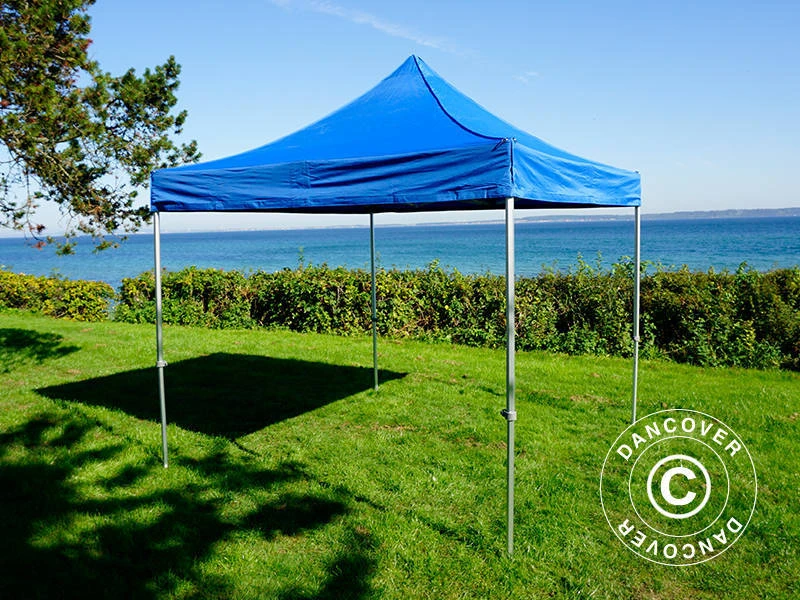 Tente Pliante FleXtents PRO 3x3m Bleu, Avec 4 Cotés 6 Tente Pliante FleXtents PRO 3x3m Bleu, Avec 4 Cotés – Image 6