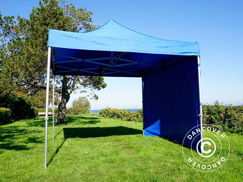 Tente Pliante FleXtents PRO 3x3m Bleu, Avec 4 Cotés 9 Tente Pliante FleXtents PRO 3x3m Bleu, Avec 4 Cotés – Image 9