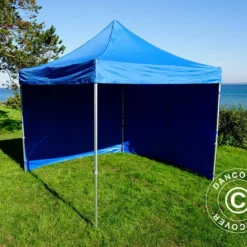 Tente Pliante FleXtents PRO 3x3m Bleu, Avec 4 Cotés 24 Tente Pliante FleXtents PRO 3x3m Bleu, Avec 4 Cotés -Promos Jardin Natif Magasin ft04051 018