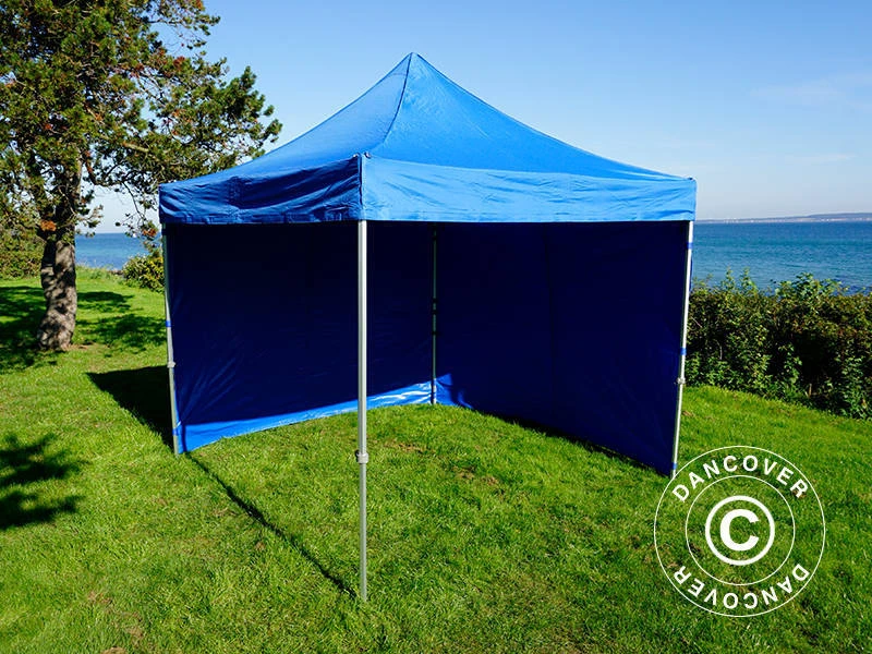 Tente Pliante FleXtents PRO 3x3m Bleu, Avec 4 Cotés 11 Tente Pliante FleXtents PRO 3x3m Bleu, Avec 4 Cotés – Image 11