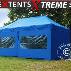 Tente Pliante FleXtents Xtreme 50 3x6m Bleu, Avec 6 Cotés