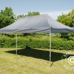 Tente Pliante FleXtents PRO 3x6m Gris -Promos Jardin Natif Magasin ft04073 0011