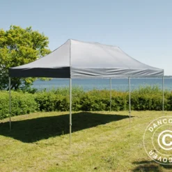 Tente Pliante FleXtents PRO 3x6m Gris -Promos Jardin Natif Magasin ft04073 0012
