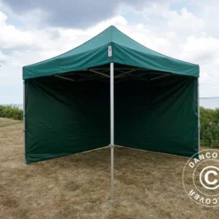 Tente Pliante FleXtents PRO 3x3m Vert, Avec 4 Cotés -Promos Jardin Natif Magasin ft04078 08