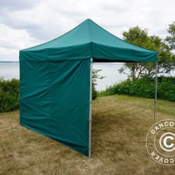 Tente Pliante FleXtents PRO 3x3m Vert, Avec 4 Cotés -Promos Jardin Natif Magasin ft04078 09