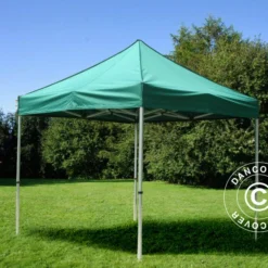 Tente Pliante FleXtents PRO 3x3m Vert, Avec 4 Cotés -Promos Jardin Natif Magasin ft04078 3