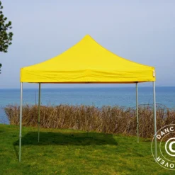 Tente Pliante FleXtents PRO 3x3m Jaune -Promos Jardin Natif Magasin ft04126 02
