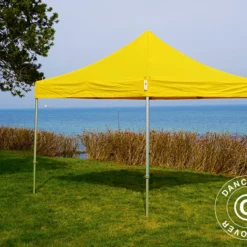 Tente Pliante FleXtents PRO 3x3m Jaune -Promos Jardin Natif Magasin ft04126 05