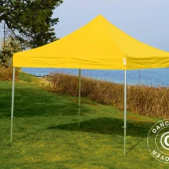 Tente Pliante FleXtents PRO 3x3m Jaune -Promos Jardin Natif Magasin ft04126 06