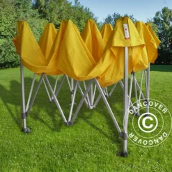 Tente Pliante FleXtents PRO 3x3m Jaune -Promos Jardin Natif Magasin ft04126 63