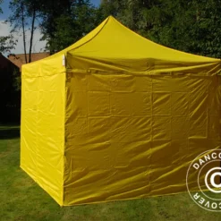Tente Pliante FleXtents PRO 3x3m Jaune, Avec 4 Cotés 22 Tente Pliante FleXtents PRO 3x3m Jaune, Avec 4 Cotés -Promos Jardin Natif Magasin ft04130 02