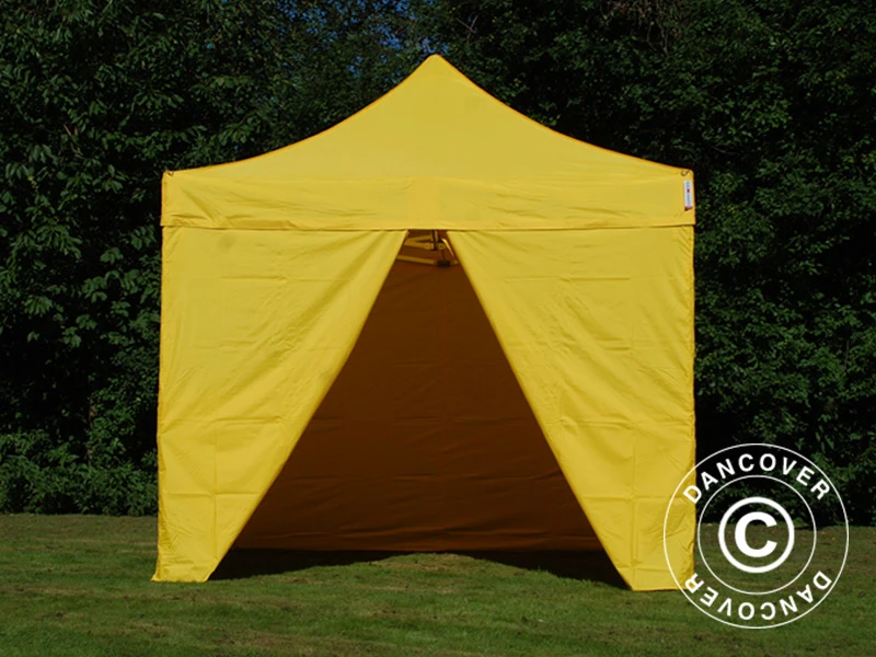 Tente Pliante FleXtents PRO 3x3m Jaune, Avec 4 Cotés 7 Tente Pliante FleXtents PRO 3x3m Jaune, Avec 4 Cotés – Image 7