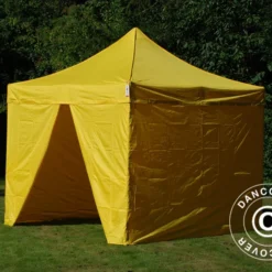 Tente Pliante FleXtents PRO 3x3m Jaune, Avec 4 Cotés 27 Tente Pliante FleXtents PRO 3x3m Jaune, Avec 4 Cotés -Promos Jardin Natif Magasin ft04130 07