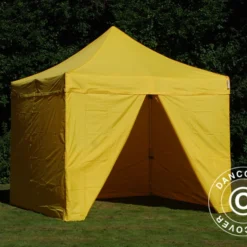 Tente Pliante FleXtents PRO 3x3m Jaune, Avec 4 Cotés 28 Tente Pliante FleXtents PRO 3x3m Jaune, Avec 4 Cotés -Promos Jardin Natif Magasin ft04130 08