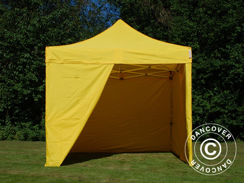 Tente Pliante FleXtents PRO 3x3m Jaune, Avec 4 Cotés 10 Tente Pliante FleXtents PRO 3x3m Jaune, Avec 4 Cotés – Image 10