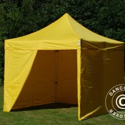 Tente Pliante FleXtents PRO 3x3m Jaune, Avec 4 Cotés 31 Tente Pliante FleXtents PRO 3x3m Jaune, Avec 4 Cotés -Promos Jardin Natif Magasin ft04130 11