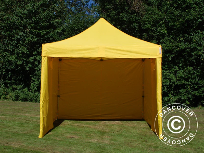 Tente Pliante FleXtents PRO 3x3m Jaune, Avec 4 Cotés 14 Tente Pliante FleXtents PRO 3x3m Jaune, Avec 4 Cotés – Image 14