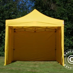 Tente Pliante FleXtents PRO 3x3m Jaune, Avec 4 Cotés 34 Tente Pliante FleXtents PRO 3x3m Jaune, Avec 4 Cotés -Promos Jardin Natif Magasin ft04130 14