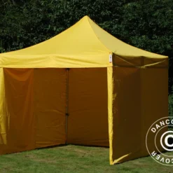 Tente Pliante FleXtents PRO 3x3m Jaune, Avec 4 Cotés 35 Tente Pliante FleXtents PRO 3x3m Jaune, Avec 4 Cotés -Promos Jardin Natif Magasin ft04130 15