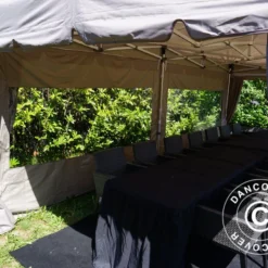 Tente Pliante FleXtents PRO "Peaked" 3x6m Latte, Incl. 6 Parois Latérales Et 6 Rideaux Décoratifs 20 Tente Pliante FleXtents PRO "Peaked" 3x6m Latte, Incl. 6 Parois Latérales Et 6 Rideaux Décoratifs -Promos Jardin Natif Magasin ft04132 010