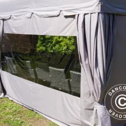 Tente Pliante FleXtents PRO "Peaked" 3x6m Latte, Incl. 6 Parois Latérales Et 6 Rideaux Décoratifs 26 Tente Pliante FleXtents PRO "Peaked" 3x6m Latte, Incl. 6 Parois Latérales Et 6 Rideaux Décoratifs -Promos Jardin Natif Magasin ft04132 04